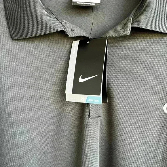 Men’s Nike Short Sleeve Dri-Fit Stay Cool Gray Polo Golf Shirt GEA SZ XXL - Picture 3 of 7